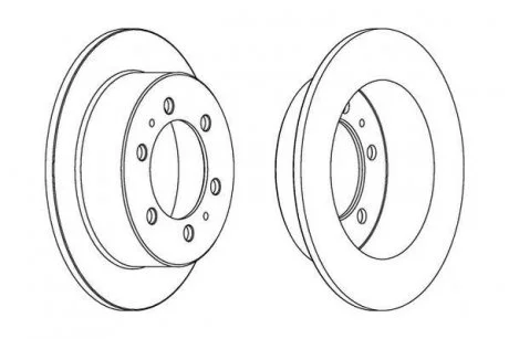 Тормозной диск Jurid 562530JC