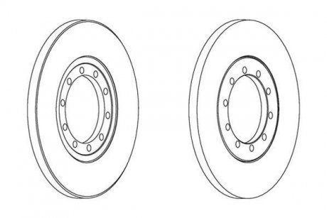 Тормозной диск Jurid 562537JC