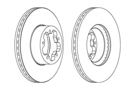 Тормозной диск Jurid 562541JC