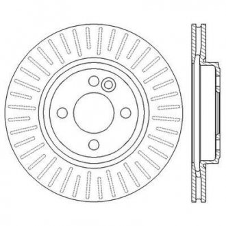 Гальмівний диск передній Mini Cooper (R56, R55, R57, R58, R59) Jurid 562570JC