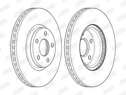 Диск гальмівний !.. Jurid 562624JC1 (фото 1)