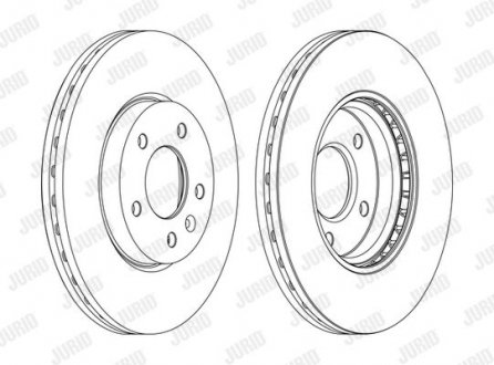 Диск тормозной передн.Cruze 1.6 09-,Opel Astra j Jurid 562631JC1