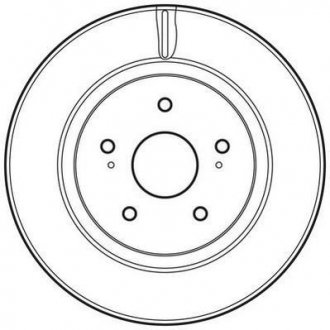 Гальмівний диск передній Suzuki Grand Vitara II (2005->) Jurid 562632JC