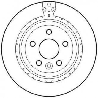 Гальмівний диск задній Volvo S60, S80, V60, V70, XC70 Jurid 562650JC