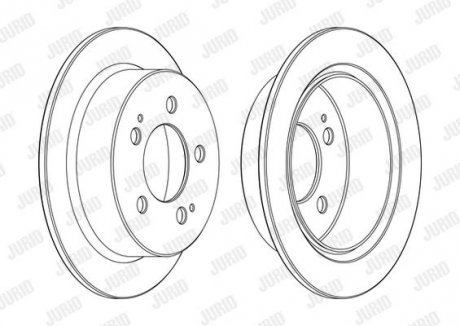 Гальмівний диск Jurid 562775JC