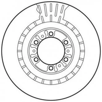 Тормозной диск Jurid 562798JC