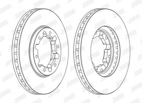Гальмівний диск передн. Patrol 00- Jurid 562809JC-1 (фото 1)