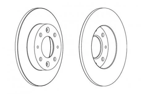 Диск гальм. KIA CARENS II Jurid 562865JC