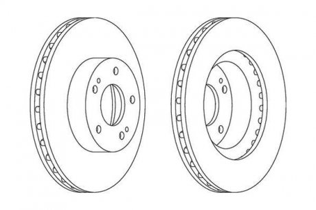 Тормозной диск Jurid 562873JC