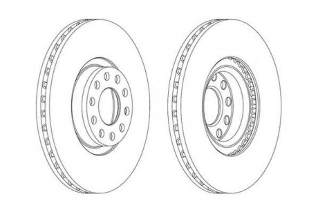 Гальмівний диск передній Audi A6 (1997->) Jurid 562890JC1