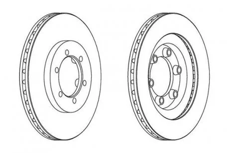 Диск гальмівний передній Rexton, Korando (278*23,8) Jurid 562904JC