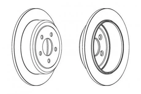 Гальмівний диск Jurid 562917JC