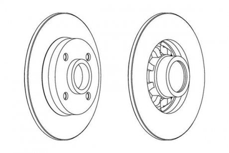 Гальмівний диск Jurid 562936J