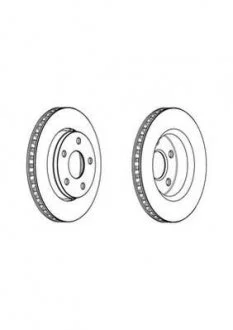 Гальмівний диск Jurid 562951JC