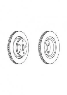 Гальмівний диск Jurid 562952JC1