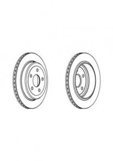 Гальмівний диск Jurid 562970JC