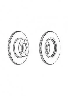 Тормозной диск Jurid 562976JC