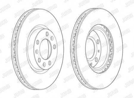 Гальмівний диск Jurid 562992JC