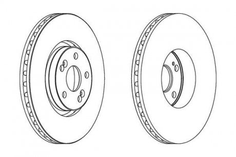 Гальмівний диск Jurid 563025JC1
