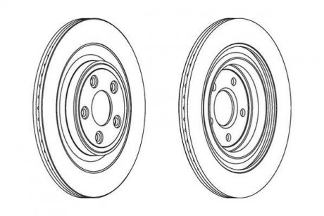 Гальмівний диск Jurid 563027JC