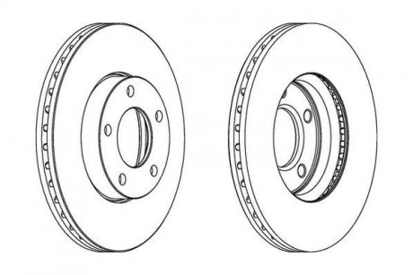 Гальмівний диск передній Mazda 3, 5 Jurid 563028JC