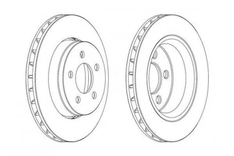 Гальмівний диск Jurid 563041JC