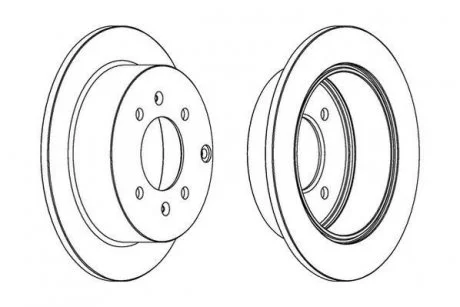 Диск гальмівний задн.Matrix,Sonata IV,Kia Magentis 01- Jurid 563042JC