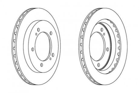 Гальмівний диск Jurid 563049JC