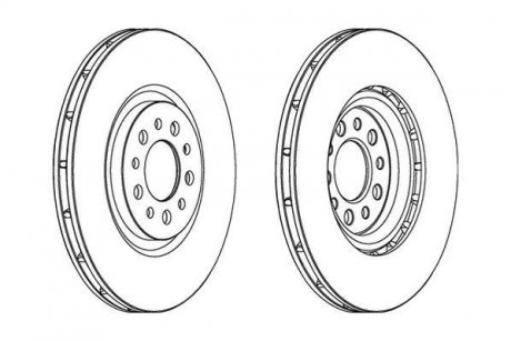 Тормозной диск Jurid 563067JC1