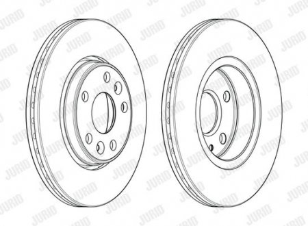 Гальмівний диск Jurid 563080JC (фото 1)