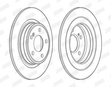 Тормозной диск задний MB (W176/W246/X156) 11- Jurid 563140JC