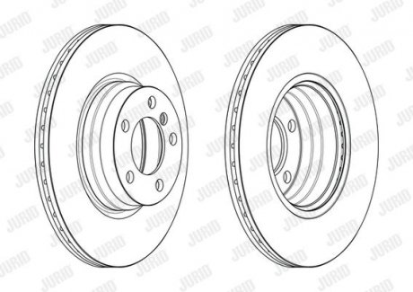 Гальмівний диск передній BMW 2-Series, 3-Series, 4-Series Jurid 563181JC