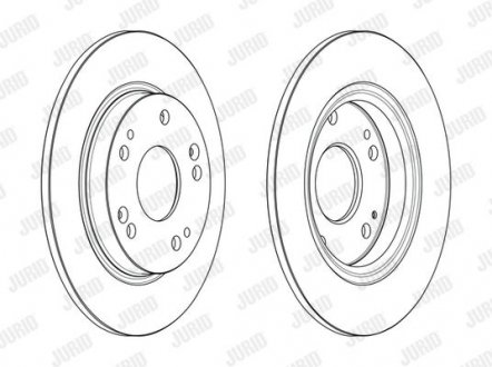 Гальмівний диск CR-Z (ZF) 1.5 IMA 10-13 Jurid 563242JC (фото 1)