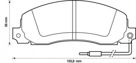 Фото гальмівні колодки, дискове гальмо (набір) Jurid 571306J Гальмівні колодки, дискове гальмо (набір) Jurid 571306J