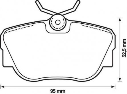 Тормозные колодки, дисковый тормоз (набор) Jurid 571352J