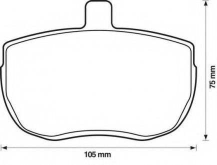 Тормозные колодки передние (18мм) (система ATE) BMW 3/5/7 85-06 Jurid 571394J