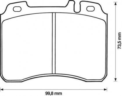 Гальмівні колодки перед. DB W124 88-96 Jurid 571413J