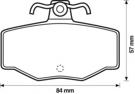 Гальмівні колодки задн. NISSAN Almera 1,5-2,2 00- Primera 1,6/2,0 93-01 Jurid 571421J