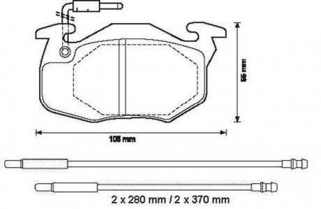 Тормозные колодки передние ZX 91-,Peugeot,Renault Clio Jurid 571525J