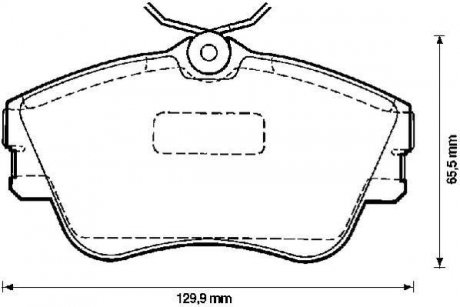 Гальмівні колодки передн.T4 Jurid 571847J