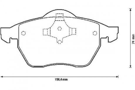 Колодки гальмівні передні SHARAN,FORD GALAXY 95- Jurid 571900J