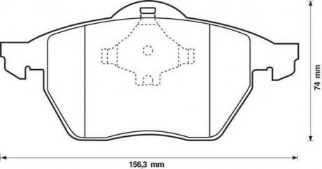 Колодки гальмівні передні PASSAT 2.0 16V 99- Jurid 571935J