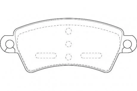 Гальмівні колодки передн. Xsara 97-,Peugeot 206 Jurid 571965J