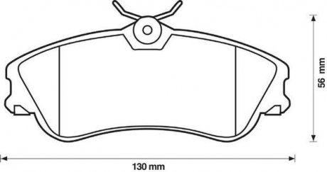 Колодки гальмівні передні XSARA PICASSO 00- Jurid 571966J