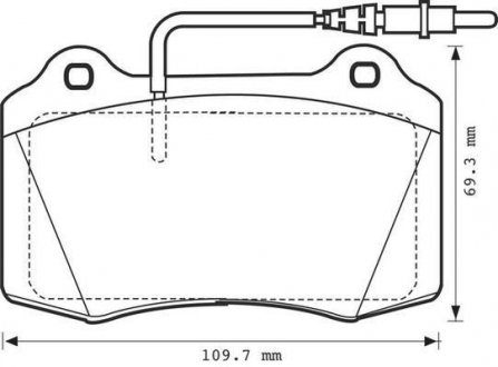 Гальмівні колодки дискові 406 1,9-3,0 95- Jurid 571999J