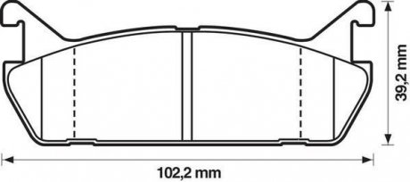 Колодки гальмівні задні 323 1.9I 16V 89-94 Jurid 572163J