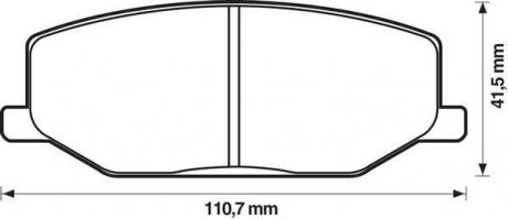 Колодки тормозні передн. Jimny 98- Jurid 572226J