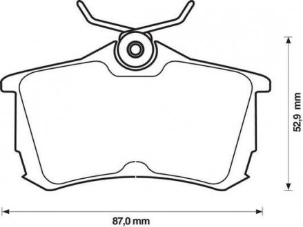 Тормозные колодки задние (15.5mm) Honda Accord 1.8, 2.0, 3.0 98- Jurid 572478J (фото 1)