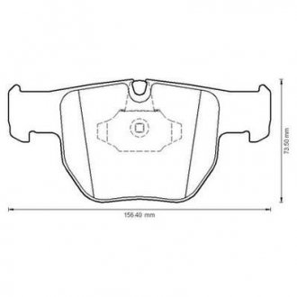 Гальмівні колодки передн. Range Rover III 02- Jurid 572507J (фото 1)