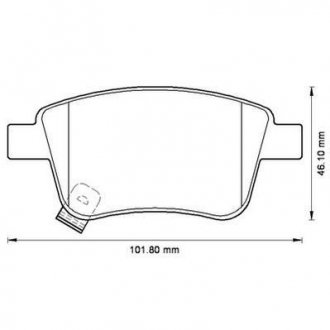 Колодки тормозные задние Toyota Avensis Corolla 03-09 Jurid 572516J (фото 1)